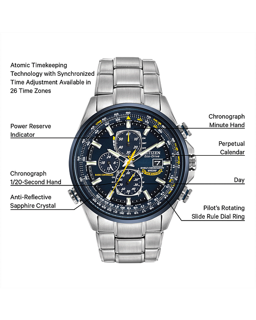 Citizen eco drive world chronograph wr200 blue angels best sale